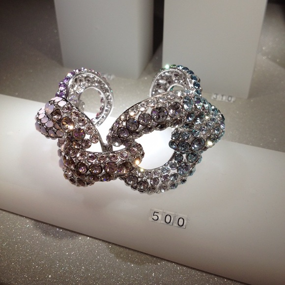 Swarovski Jewelry - SWAROVSKI PASTEL RAINBOW GRADIENT CUFF BRACELET